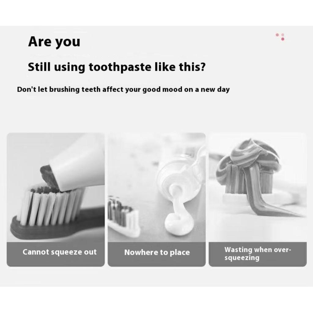 4 Pcs Rolling Tube Toothpaste Squeezer Toothpaste Seat Holder Stand Rotate Toothpaste Dispenser for Bathroom Toothpaste Holder