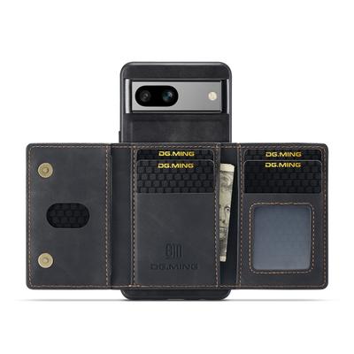 DG.MING M2 Series for Google Pixel 8a Case Detachable Wallet Leather Coated PC+TPU Phone Cover