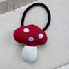Korean Cute Fabric Mushroom Hair Clip & Elastic Hair Tie for Women & Kids - Versatile Bangs Accessory