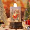 Christmas Luminous Candle Lights Creative Flowing Water Lights Desktop Ornaments Christmas Children's Gift Decorations