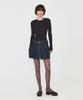 Daiaegeuneol See-Through Ribbed Knit (Dark Gray)