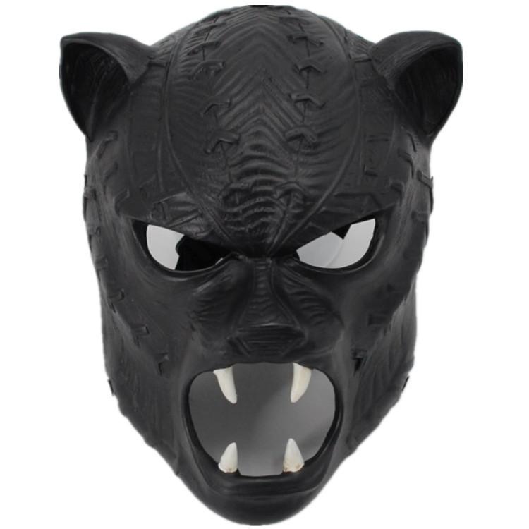 Marvel Captain America Civil War Black Panther Resin Mask Cosplay Costume For Halloween Party
