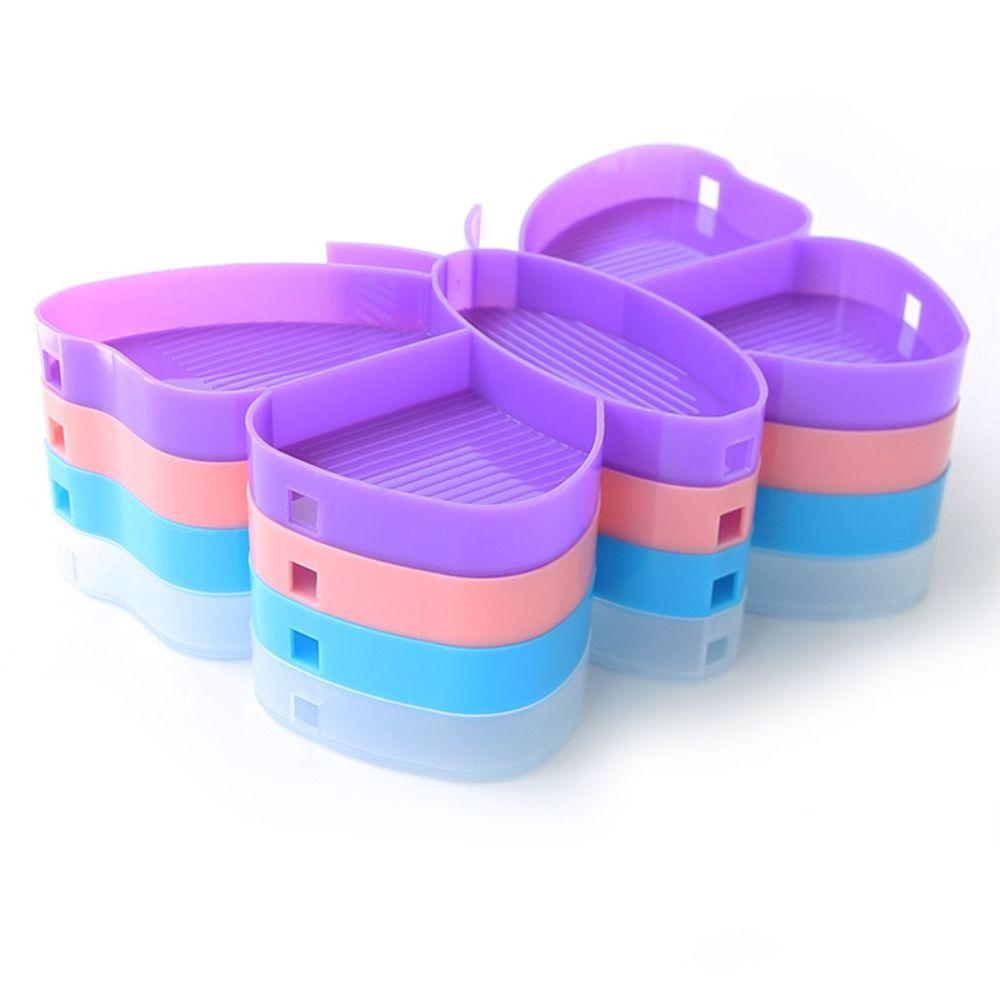 Shape Diamond Painting Tray Kits Drill Palette Glue Clay Diamond Painting Drill Tray Cross Stitch Tools Cleaning Brush