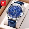 OLEVS New Business and Leisure Watch Automatic Mechanical Starry Sky Second Dial Luminous Men's Watch