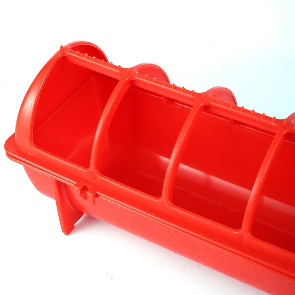 Plastic Flip-Top Poultry Bird Feeder Ground Chicken Bird Feeder Trough Pheasant Feeding Bucket Quality Chick 20/30/40/50cm