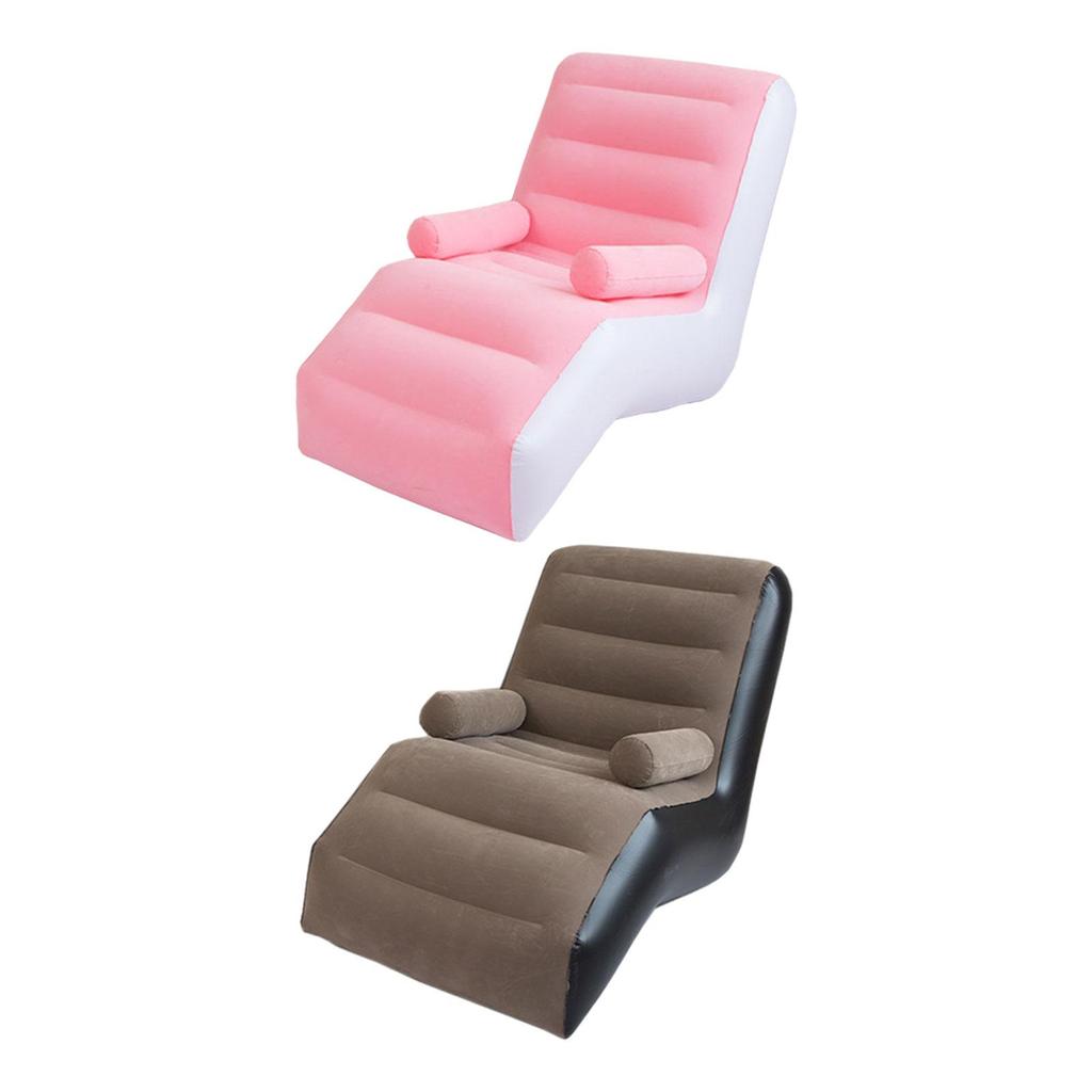 Folding Lazy Sofa Soft Durable PVC Thickened Inflatable Sofa Air Bench Blow Up Seat for Leisure Gaming Festivals Sleeping Garden