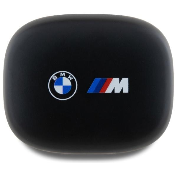 Bmw Słuchawki Bluetooth Bmbemiatp20Lok   Tws + Stacja Dokująca Czarny/Black Printed Logos
