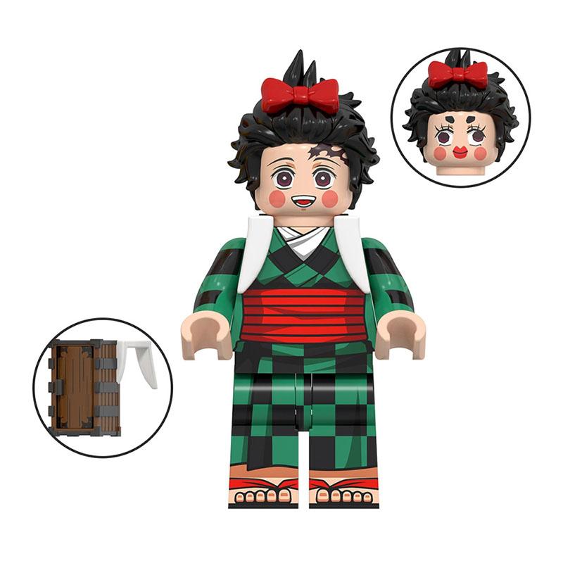 Demon Tanjiro Slayer Minifigures Nezuko Building Block Puzzle Toy Kids Gifts