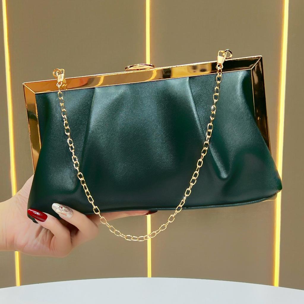 Borsa a mano, Borsa da portare a mano, Borsa con tracolla a catena, Pochette da sera da donna, Borsa da sera, Borsa a tracolla