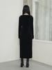 Muse By Rose Vere Velvet H-Line Midi Dress (Black)