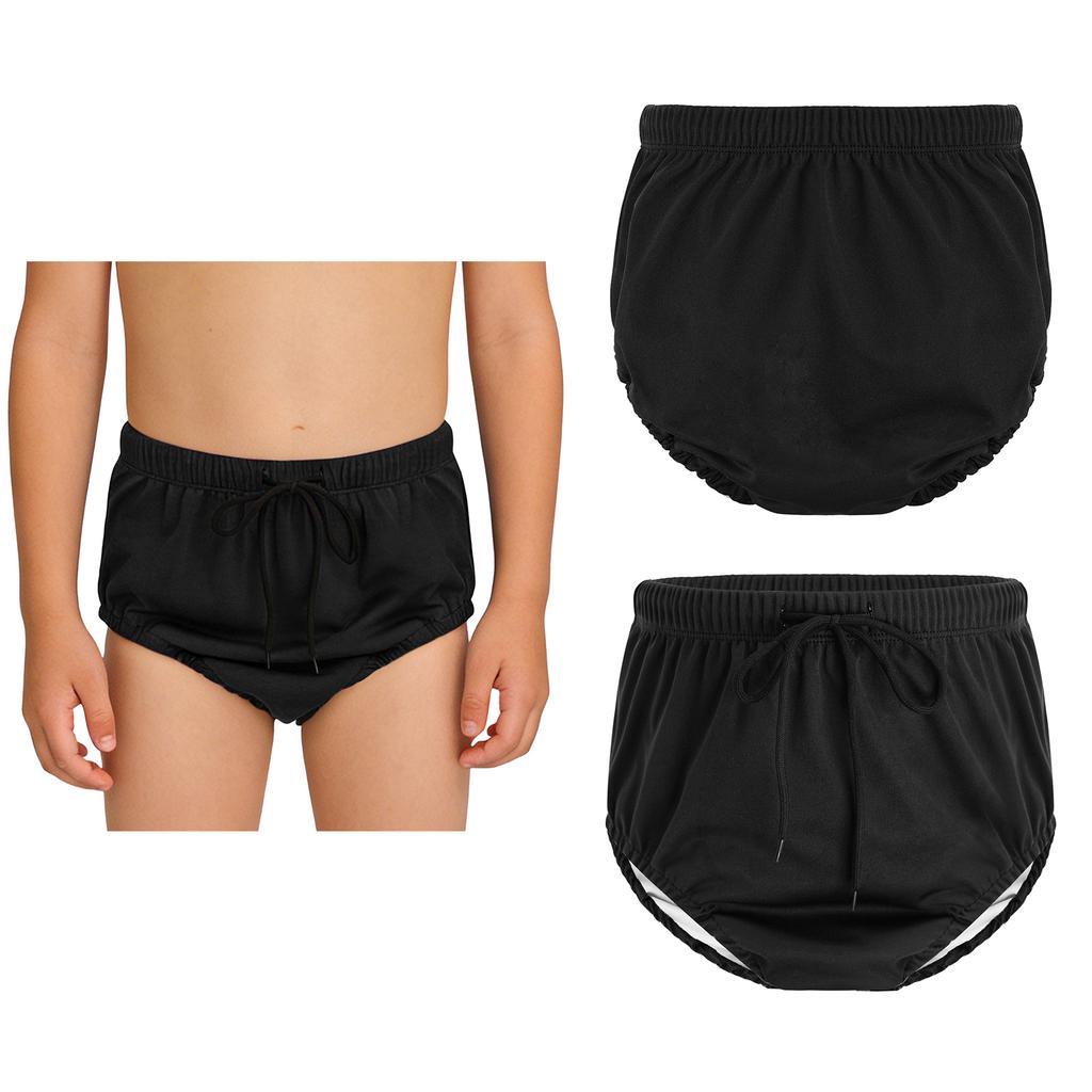 Children‘s Adaptive Swimwear Reusable Washable Swimsuit Diaper Cover with Drawstring Elastic Waist for Pool Beach