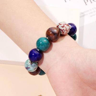 Simple Large Beads Full of Beads Bracelets Bracelet Ethnic Style Ancient Style Men and Women Beads