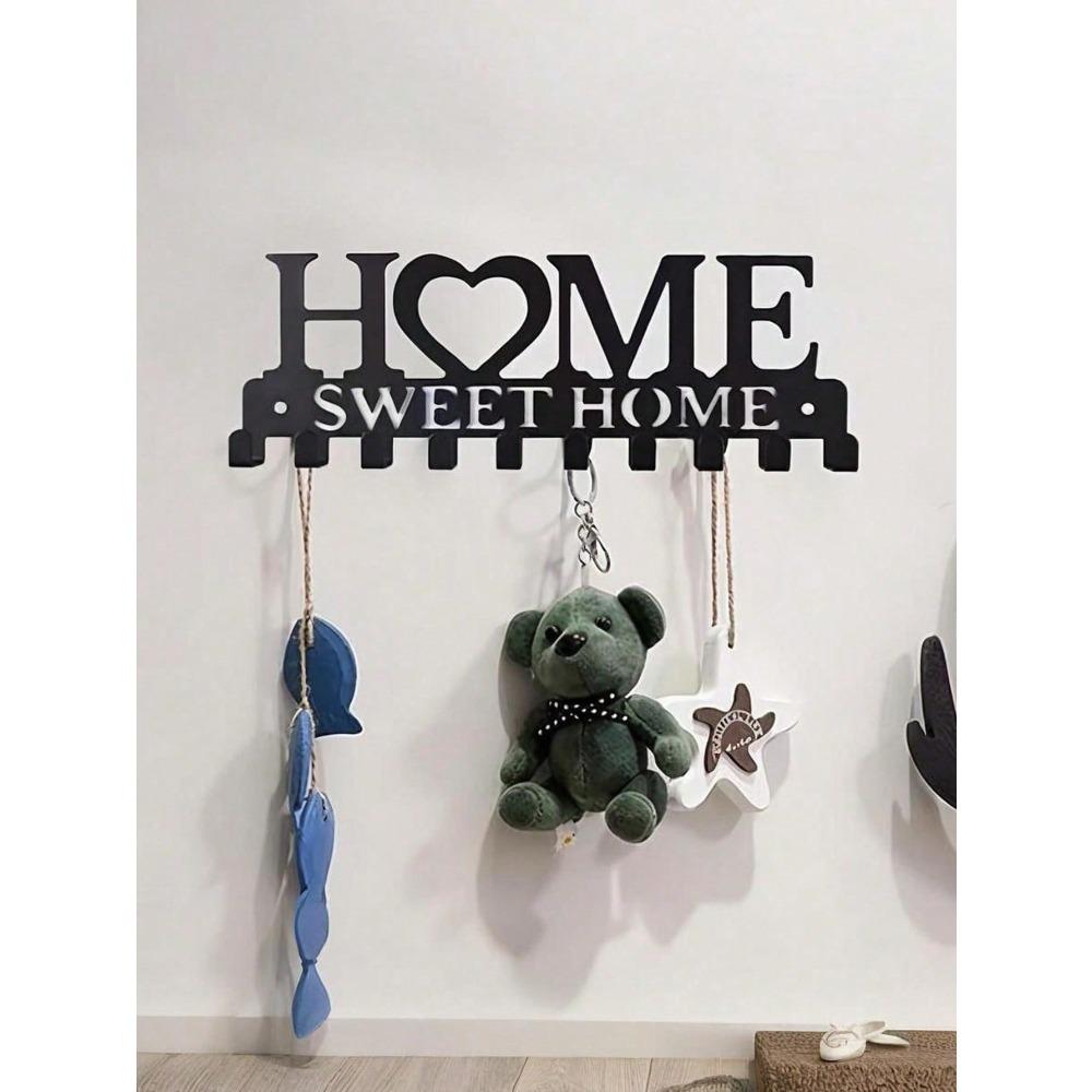 Vintage Metal Wall Mounted Key Holder for Home Entryway Kitchen Workplace