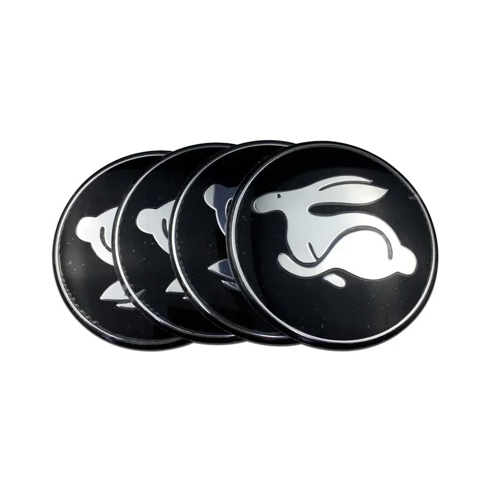 Pegatinas Centrales para Ruedas de Coche de 56MM Insignia de Tapacubos para Volkswagen VW RLINE GTI ABT SR Golf 6 7 8 MK3 MK7 Polo Tiguan Touran Beetle Jetta