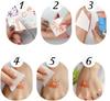 1set Halloween Face Tattoo Stickers Pumpkin Bat Star Moon Fake Freckles Temporary Tattoo Stickers for Music Party Festival Decor