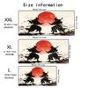 Cherry Blossom Samurai Mouse Pad Large Computer Office Game Table Mat Rubber AntiSlip Stitched Keyboard Mat 90x40 Pads