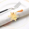 25Pcs Xmas Napkin Buckles Snowflake Design Paper Napkin Rings for Christmas Table Decor Holiday Party Dinner Table Decors