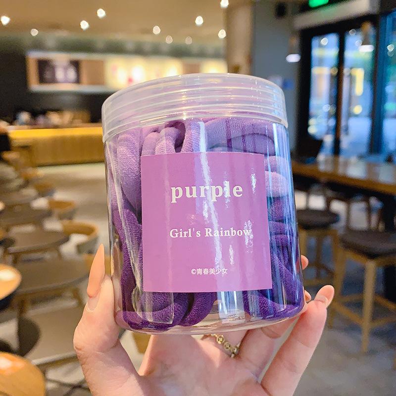 Korean Fashion Colorful Macaron Candy Hair Tie Sweet Ponytail Elastic Rubber Band Women Hair Accessories