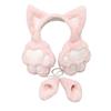 Soft Ear Covers In a Plush Cats Ear Headband with Paws Pad, Decorative Earmuffs for Casual Winter Outdoor, Daily Cold Weather Warmth