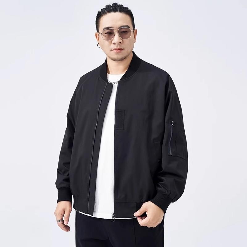 

Мужская куртка большого размера из мягкой ткани высокого качества, ветрозащитная, теплая, модная, универсальная, повседневная, спортивная, легкая, бейсбольная одежда 2XL чёрный