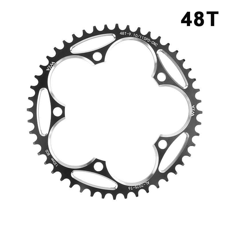 38-60T AL7075 Sprocket For Road Bike Positive And Negative Gear Plate 130 BCD Bicycle Chainring Narrow Wide Stars