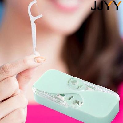 Draagbare tandzijdekoffer Tandzijdedispenser Automatische tandzijdeprikkers Koffers Tandenreiniging Floss Box Life Supplies