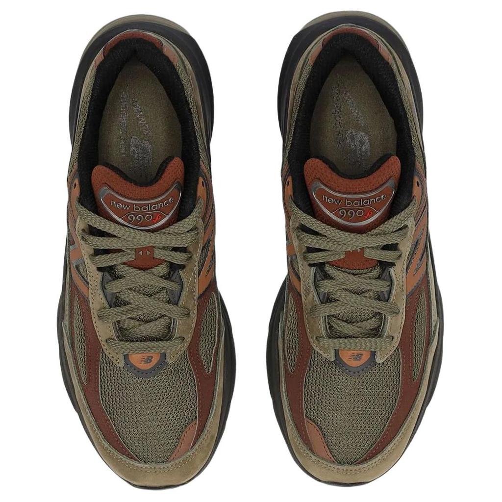 Teddy Santis x New Balance 990v6 Vyrobeno v USA Tmavé maskování Bohatý dub Unisex Tenisky Zelená Černá-Cementová U990CA6
