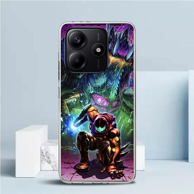 Game M-Metroids Soft Cover for Xiaomi Redmi Note 15 14 13 12 Pro Plus Phone Case 14S 11S 11T 11E 10S 10 4G Pattern Shell Redmi N