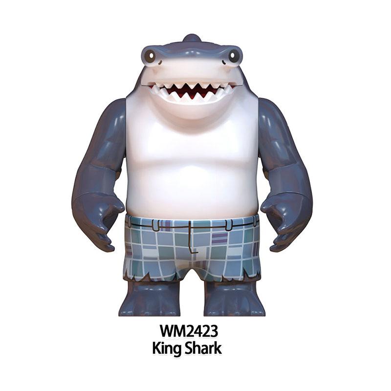 

WM2423 WM2424 Большой Король Акула Конструктор Ripster Jab Slammu Мультяшные Мини Экшн Фигурки Сборные Игрушки Детские
