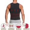 Men's Double Belt Shapewear Vest with Sweat-Inducing Rubber Corset - Ideal for Waist and Abdomen Support