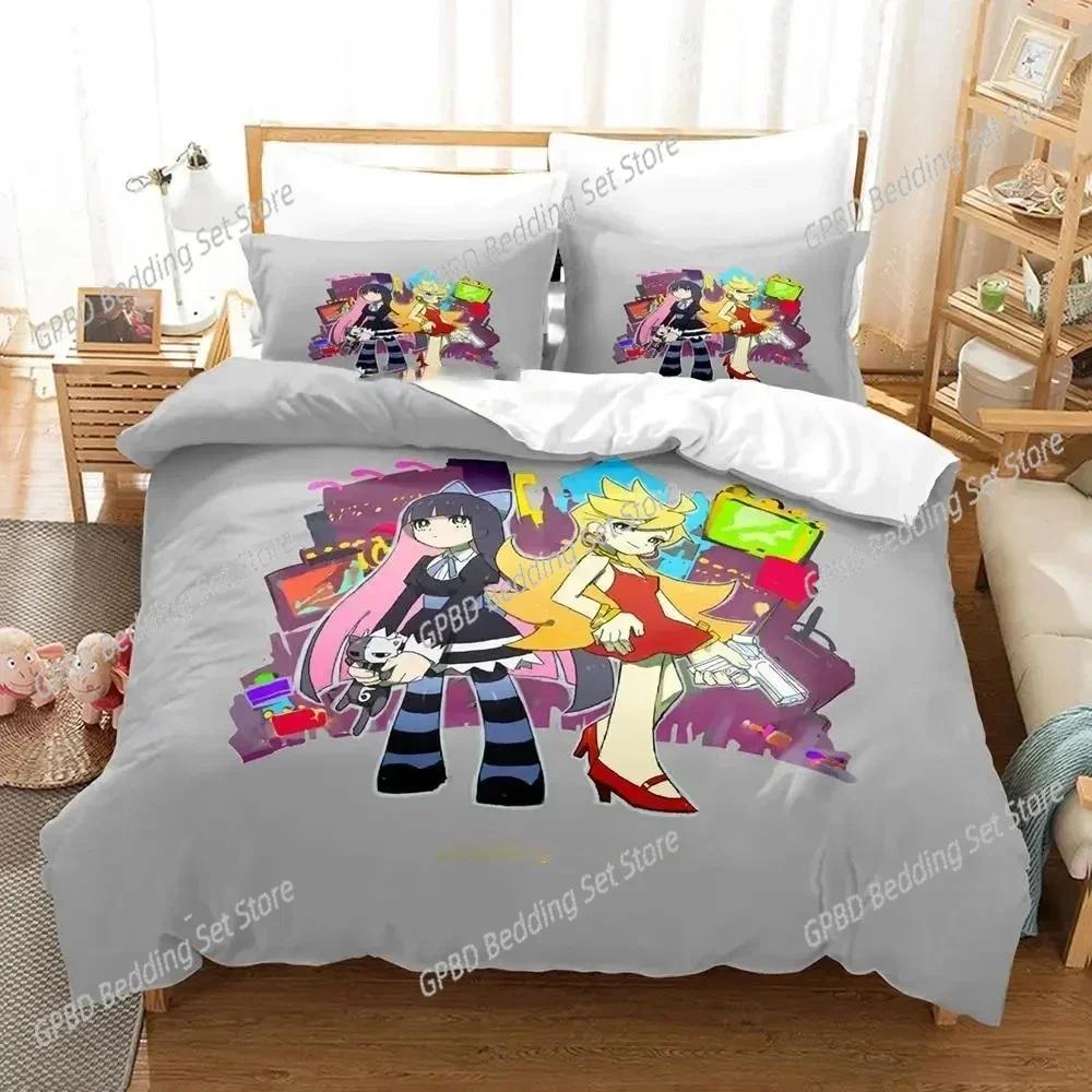 Anime Panty Stocking 3D NEW Duvet Cover Pillowcase Bedding Set Adult Boy Girl Bedroom Decoration Children Single Double Large