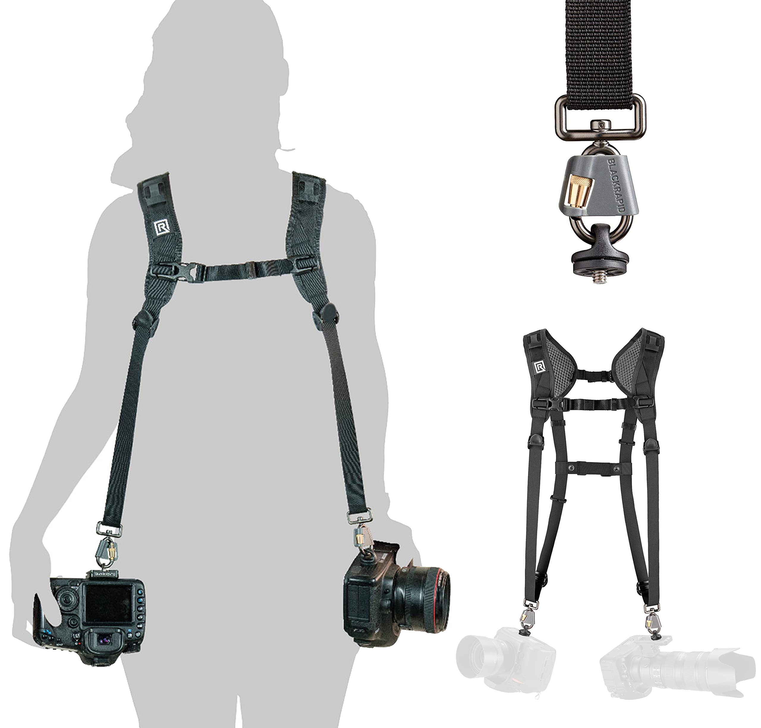 

BLACKRAPID camera strap Double Breeze Camera strap for 2 cameras at the same time 020612 Single-lens quick-shooting []