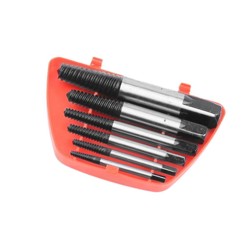 Screw Extractor Kit Sturdy Accessories for Professional Plumbing Repair Home 6pcs