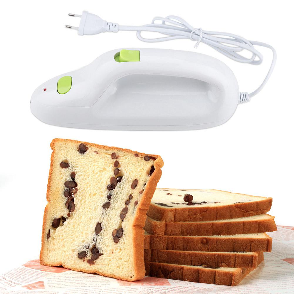 Kitchen Electric Bread Knife Automatic Toast Meat Cutter Stainless Steel Blade