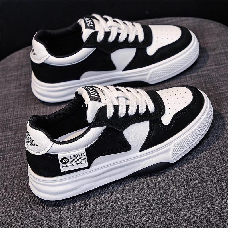 Women's Spring Autumn New Thick Soled Casual Sports Shoes for Female Students Simple Comfortable Versatile Board Shoes