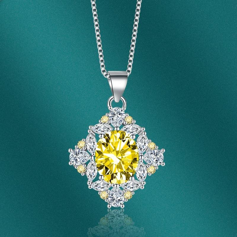 Sace Gems Collier pendentif classique de luxe en Zircon pour femmes, bijoux, cadeau de fête de promesse de mariage