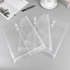 12Pcs A4 File Folders with String Lock Office File Bags Waterproof PP File Wallet Clear Document Folder for Adult Office