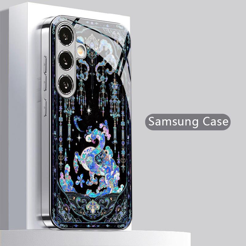 

dream Monster Atmosphere High-end PhoneCase Electroplated Glass PhoneCase for Galaxy S26 S25 S24 S23 S22 S21 FE,Ultra,Plus For Galaxy S22 Ultra