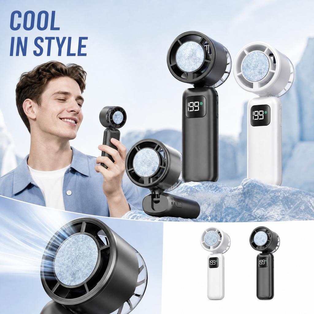 Handheld Fan Portable USB Rechargeable Personal Fan for Outdoor Travel