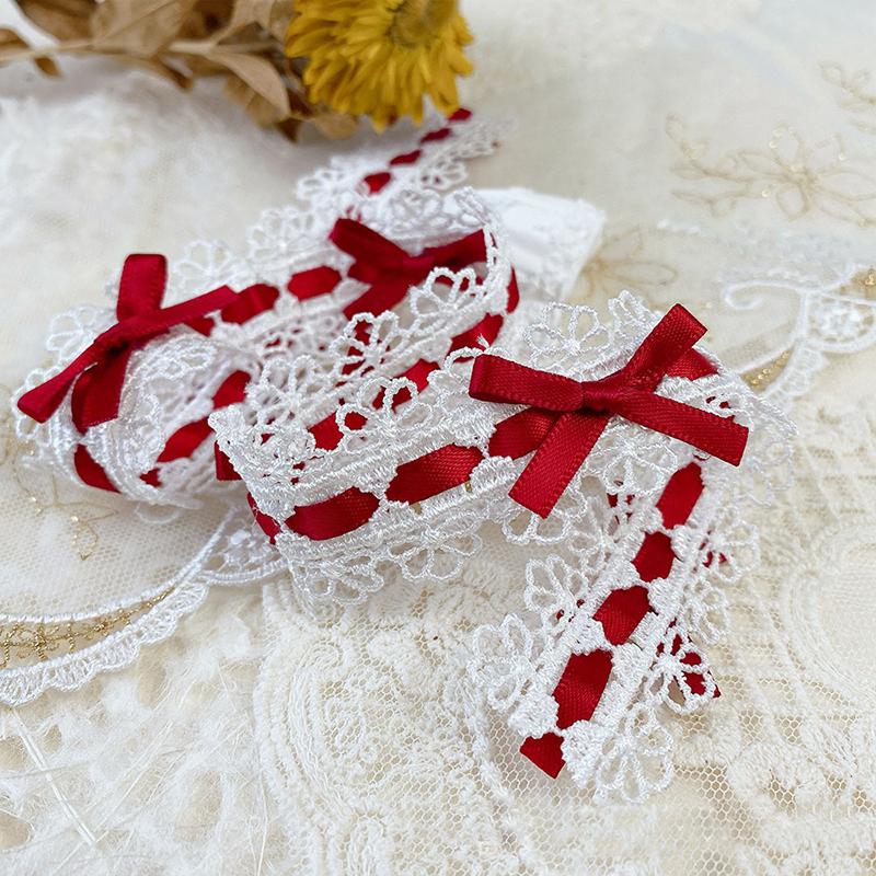 1yard Lolita Lace Trim Accessories Polyester Ribbon Dress Edging Decoration Skirt Lace Accessories Clothing Accessories 2.8cm Wide