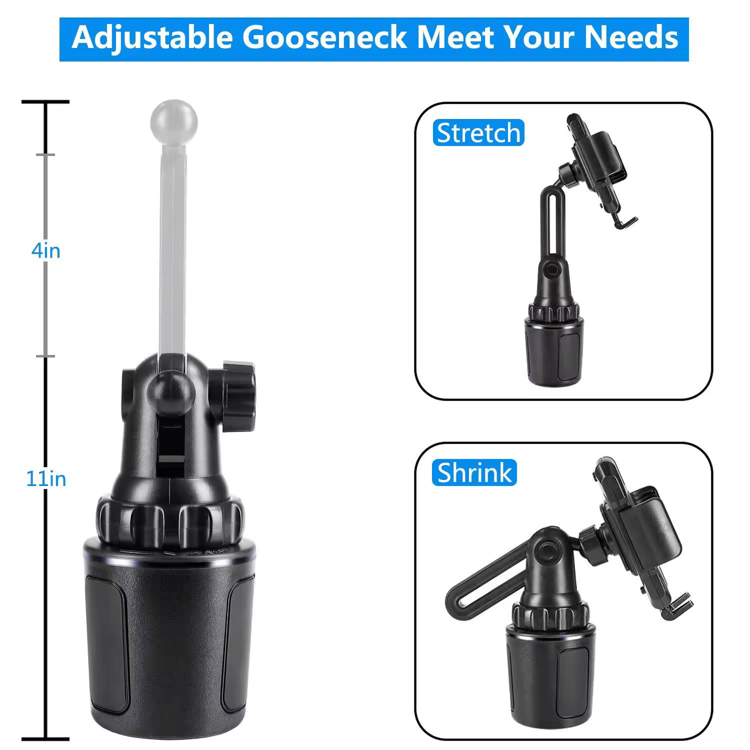 Универсальный регулируемый на 360 градусов держатель для мобильного телефона в машину — фото 4