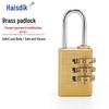 Haistik HKC-550 Brass Combination Luggage Padlock