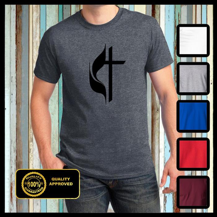 

Christian t shirt Methodist Church Cross Logo 4XL