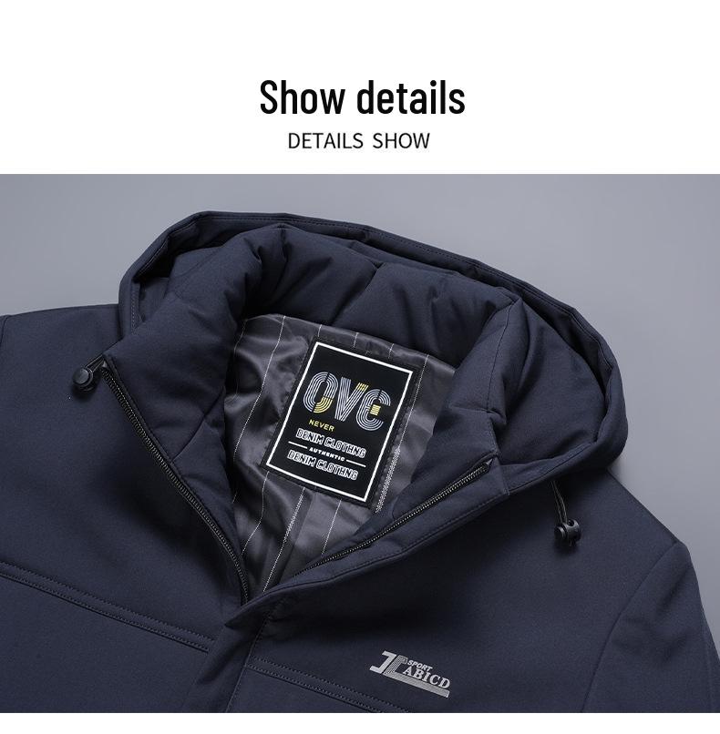 Men's Winter Cotton-Padded Jacket – Cross-border New Style, Dad Look, Plus Velvet, Thickened, Middle-aged