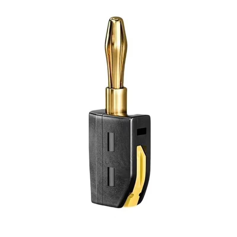 1-10Pcs Banana Plug High Current Quick Connect Gold-plated Banana Connector 32A Electrical Test for Jack Audio Music Speaker