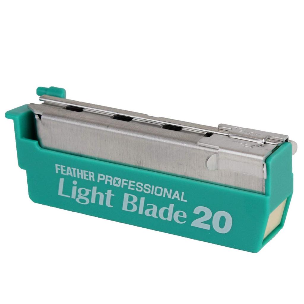 FEATHER Professional Light Blade Replacement Blades PL-20 (20 Pieces)