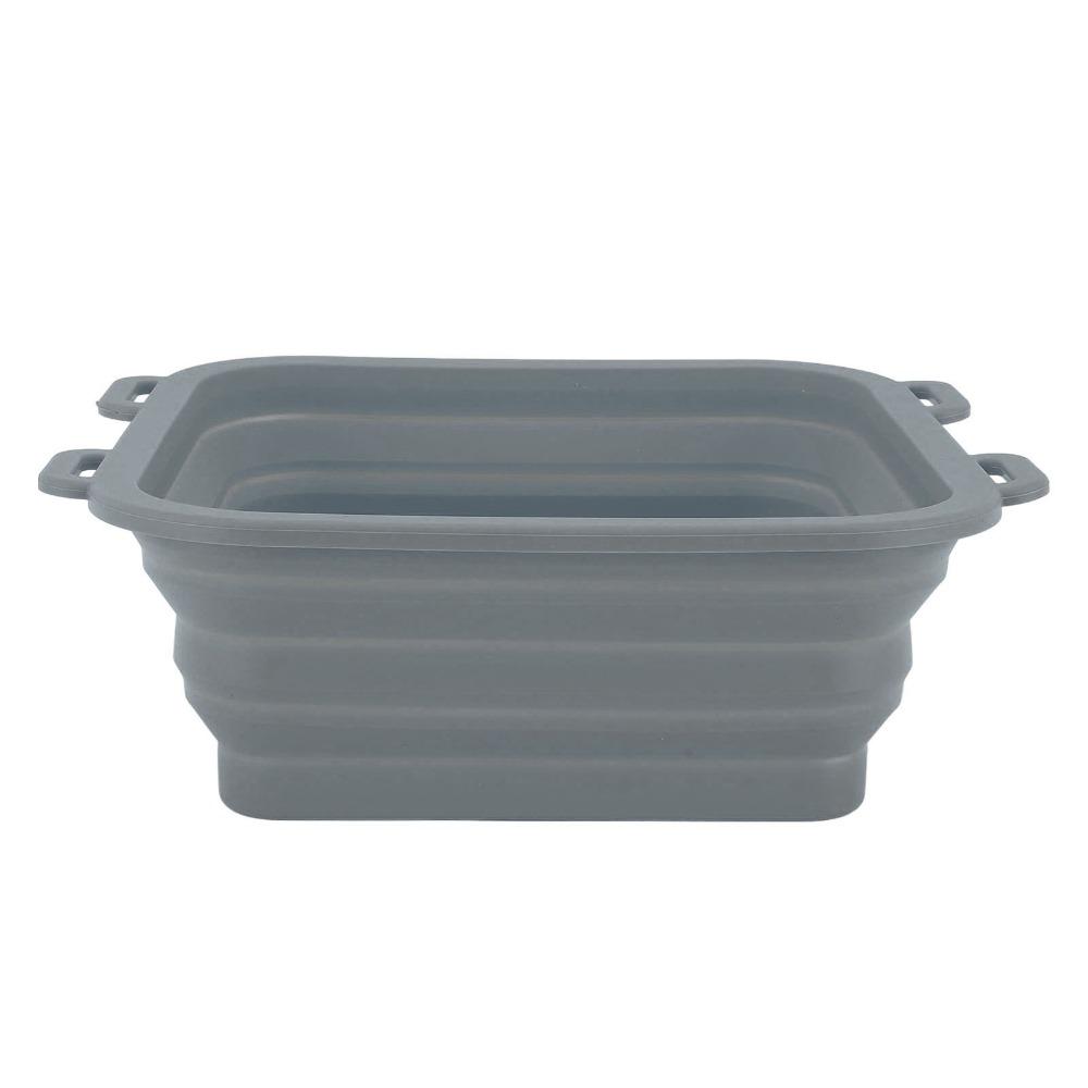 Foldable Ice Bath Tub Silicone Ice Tub Portable Bath Bucket Travel Use