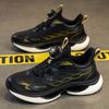 Autumn and winter new leather men's shoes youth rotating buckle casual sports shoes platform old sports