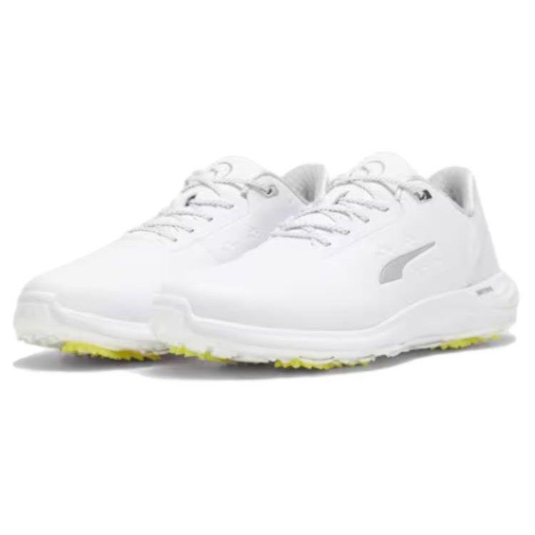 Puma Phantomcat Men's Low Top Golf Shoes White Yellow Cushioned Wear Resistant 378939-03