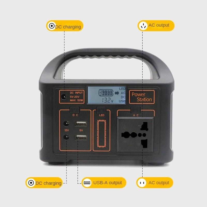 220V/110V Portable Lithium Iron Phosphate Battery Lightweight Power Bank Outdoor Camping Emergency Energy Storage Mobile Power Supply 16 * 10 * 14.3CM